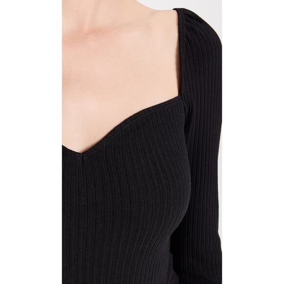 Reformation October Knit Top Black - S - Picture 6 of 7